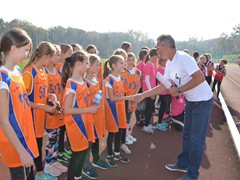 Rejonowe Igrzyska Dzieci  w sztafetowych biegach przełajowych (4)